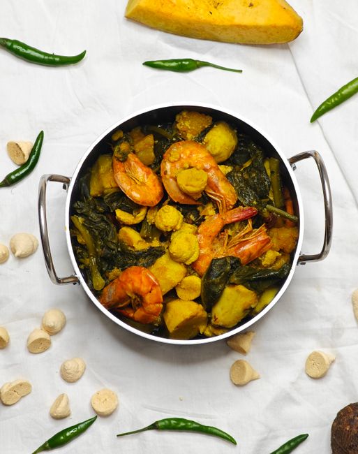 Traditional Chingri Malai Curry dish from West Bengal, India — Authentic recipe from Eat By State