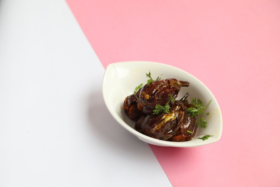 Traditional Gutti Vankaya dish from Andhra Pradesh, India — Authentic recipe from Eat By State