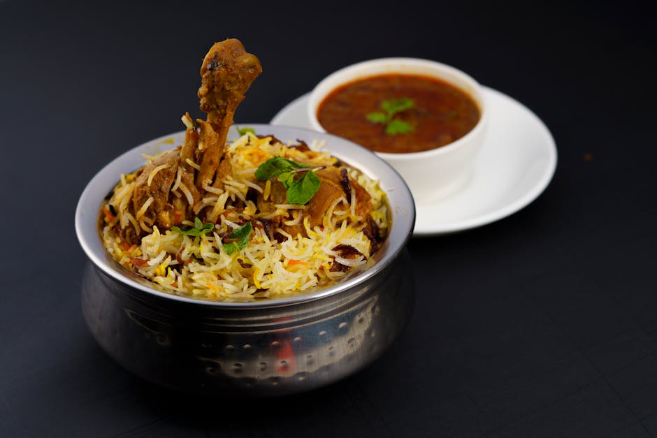 Traditional Hyderabadi Biryani dish from Andhra Pradesh, India — Authentic recipe from Eat By State