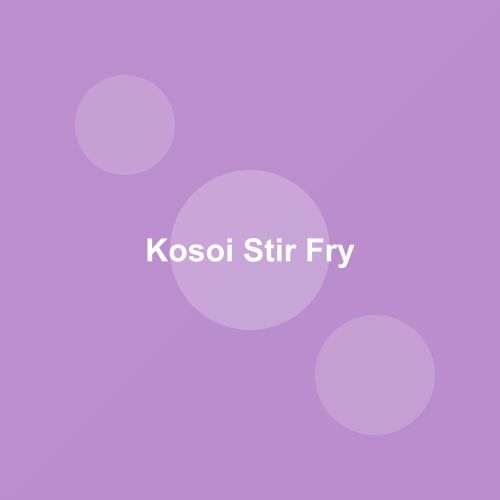 Traditional Kosoi Stir Fry dish from Tripura, India — Authentic recipe from Eat By State