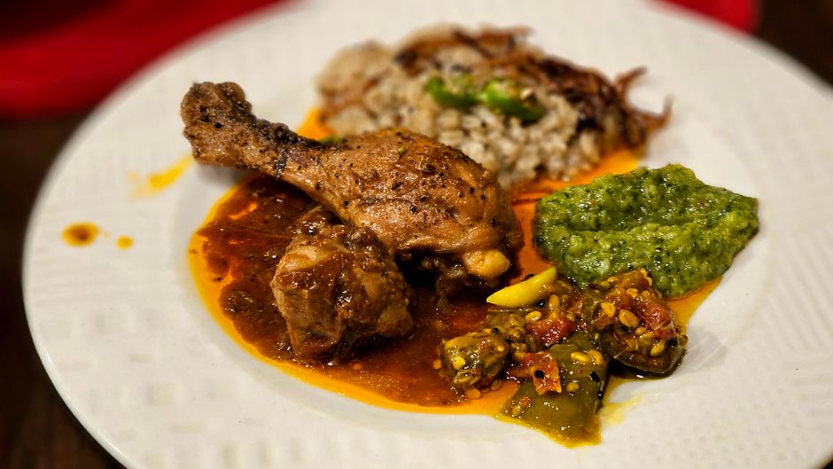 Traditional Naga Style Chicken Curry dish from Nagaland, India — Authentic recipe from Eat By State